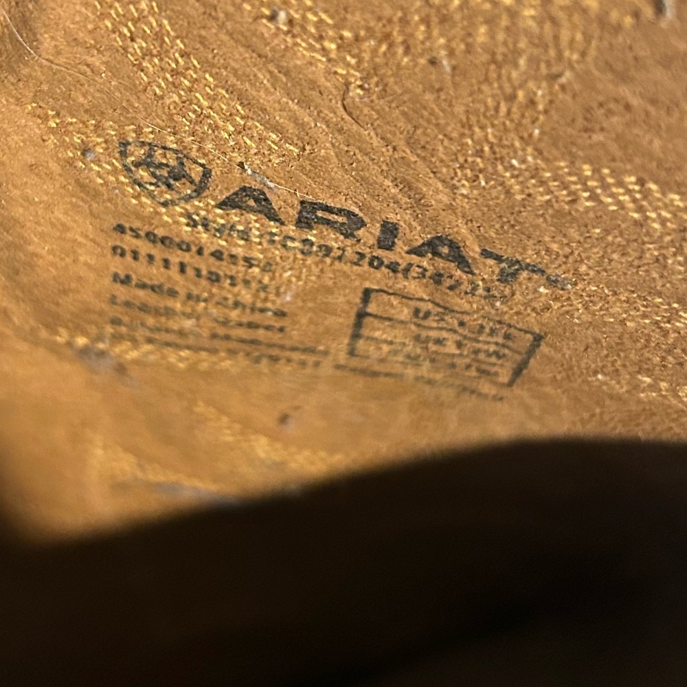 Ariat Brown Western Boots with Embroidery - Picture 5 of 11